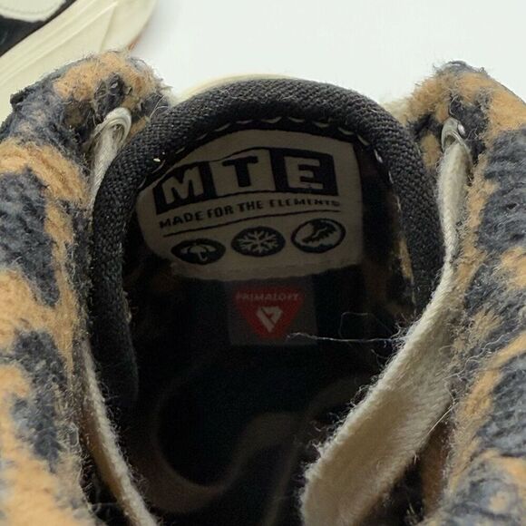 Vans SK8-HI Mte Black Suede Leopard Print Lace Up Sneakers - Big Kids 4.5 - Picture 9 of 10